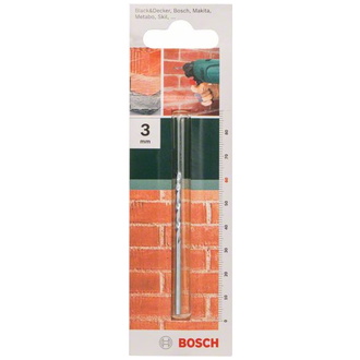 Bosch Steinbohrer nach ISO 5468, 3 x 30 x 60 mm, Ø 2,5 mm