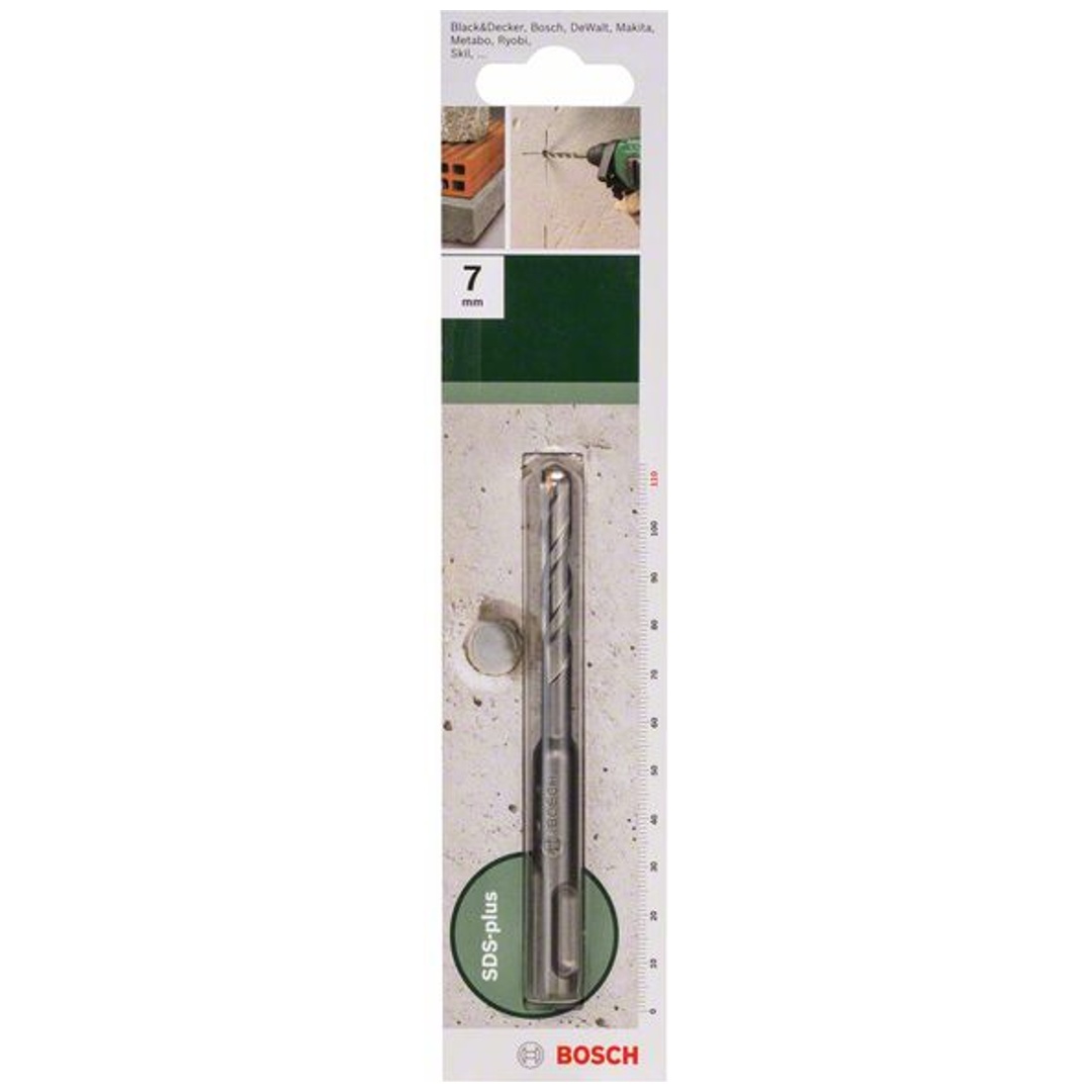 Bosch Hammerbohrer SDS-plus S2, DIY, 7 x 50 x 110 mm
