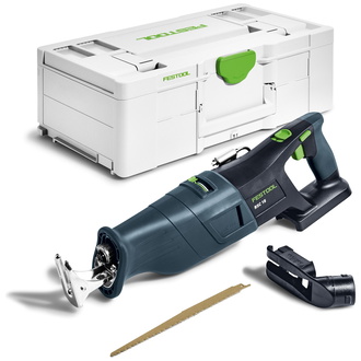 Festool Akku-Säbelsäge RSC 18 EB-Basic, incl. Absaugvorichtung, Zubehör, Systainer