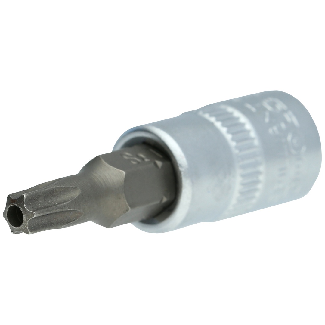 Brilliant Tools 1/4 TX-Bit-Stecknuss, mit Stirnlochbohrung, TB25
