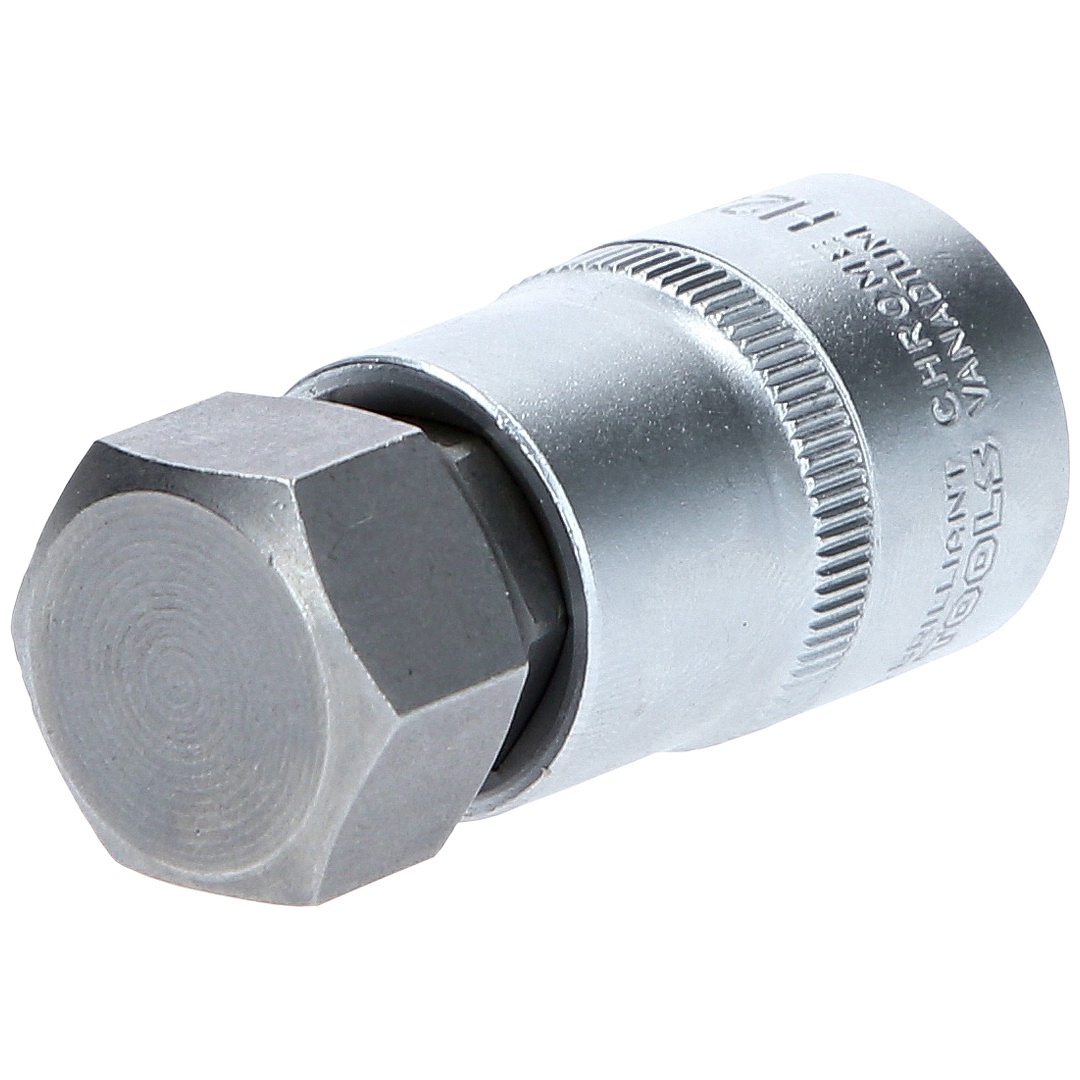 Brilliant Tools 1/2 Innensechskant Bit-Stecknuss, 55 mm lang, 22 mm