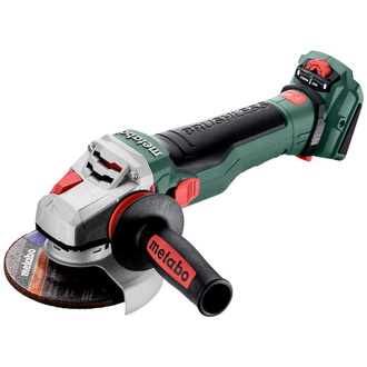 Metabo Akku-Winkelschleifer WVB 18 LTX BL 15-125 Quick, mit Bremse, Drehzahlregelung, Schnellspannmutter, drehbarem Akkupack, Karton