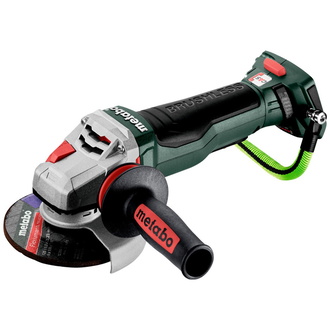 Metabo Akku-Winkelschleifer WPBA 18 LTX BL 15-125 Quick DS, mit Bremse, Schnellspannmutter, drehbarem Akkupack, Totmannschalter, metaBOX 165 L