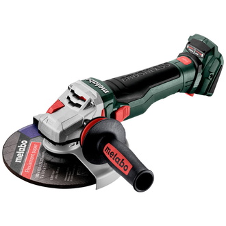 Metabo Akku-Winkelschleifer WB 18 LTX BL 15-180 Quick, mit Bremse, Schnellspannmutter, drehbarem Akkupack, metaBOX 165 L