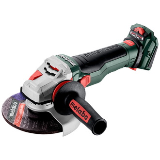 Metabo Akku-Winkelschleifer WVB 18 LTX BL 15-150 Quick, mit Bremse, Drehzahlregelung, Schnellspannmutter, drehbarem Akkupack , metaBOX 165 L