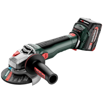 Metabo Akku-Winkelschleifer WB 18 LT BL 11-125 Quick, metaBOX 165 L, 18V 2x5.2Ah Li-Power + ASC 55