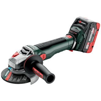 Metabo Akku-Winkelschleifer WB 18 LT BL 11-125 Quick, metaBOX 165 L, 18V 2x5.5Ah LiHD + ASC 145