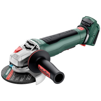 Metabo Akku-Winkelschleifer WPB 18 LT BL 11-125 Quick, mit Bremse, Schnellspannmutter, drehbarem Akkupack, Totmannschalter, Karton