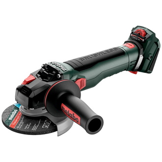 Metabo Akku-Winkelschleifer WVB 18 LT BL 11-125 Quick Inox, mit Bremse, Drehzahlregelung, Schnellspannmutter, drehbarem Akkupack, Karton