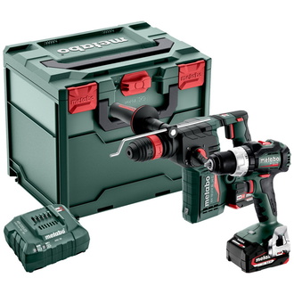 Metabo Akku Combo Set 2.4.8 18 V, BS 18 LT BL + KH 18 LTX BL 24 Q, metaBOX 340