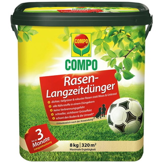 COMPO Rasen-Langzeitdünger 8 kg Eimer