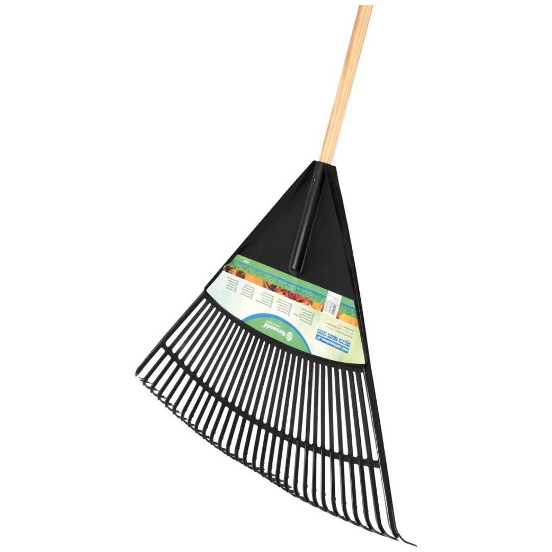 floraworld Laub-/Rasenbesen XL 140cm mit Stiel