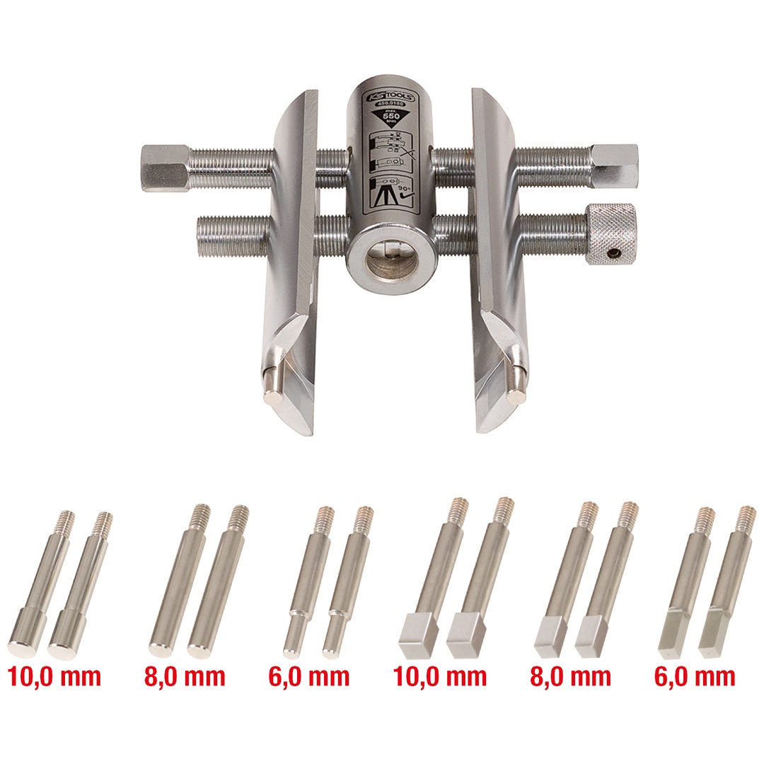 KS Tools Vario-Muttern- und Kappenschlüssel-Satz, 13-tlg.
