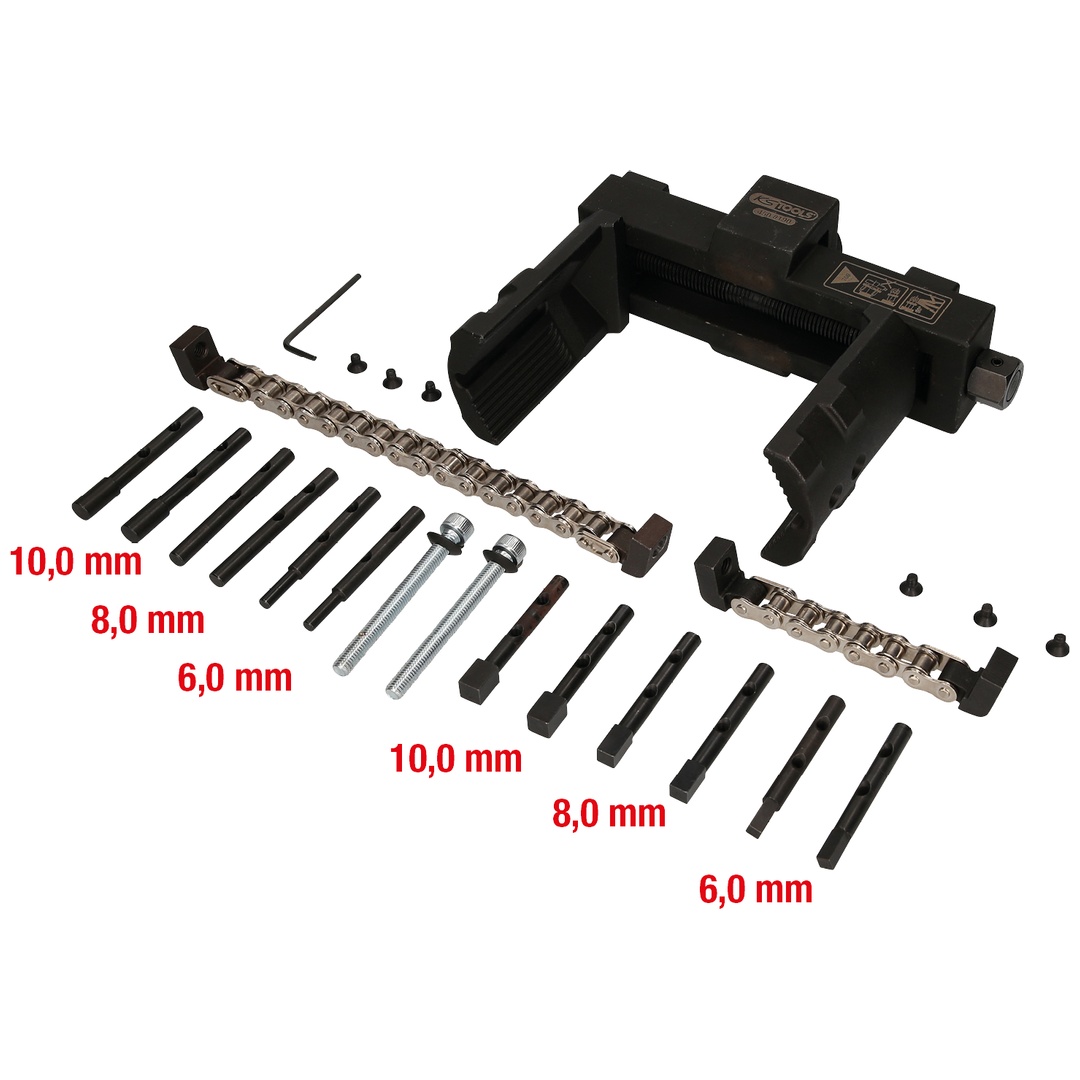 KS Tools Vario-Muttern- und Kappenschlüssel-Satz, 14-tlg.