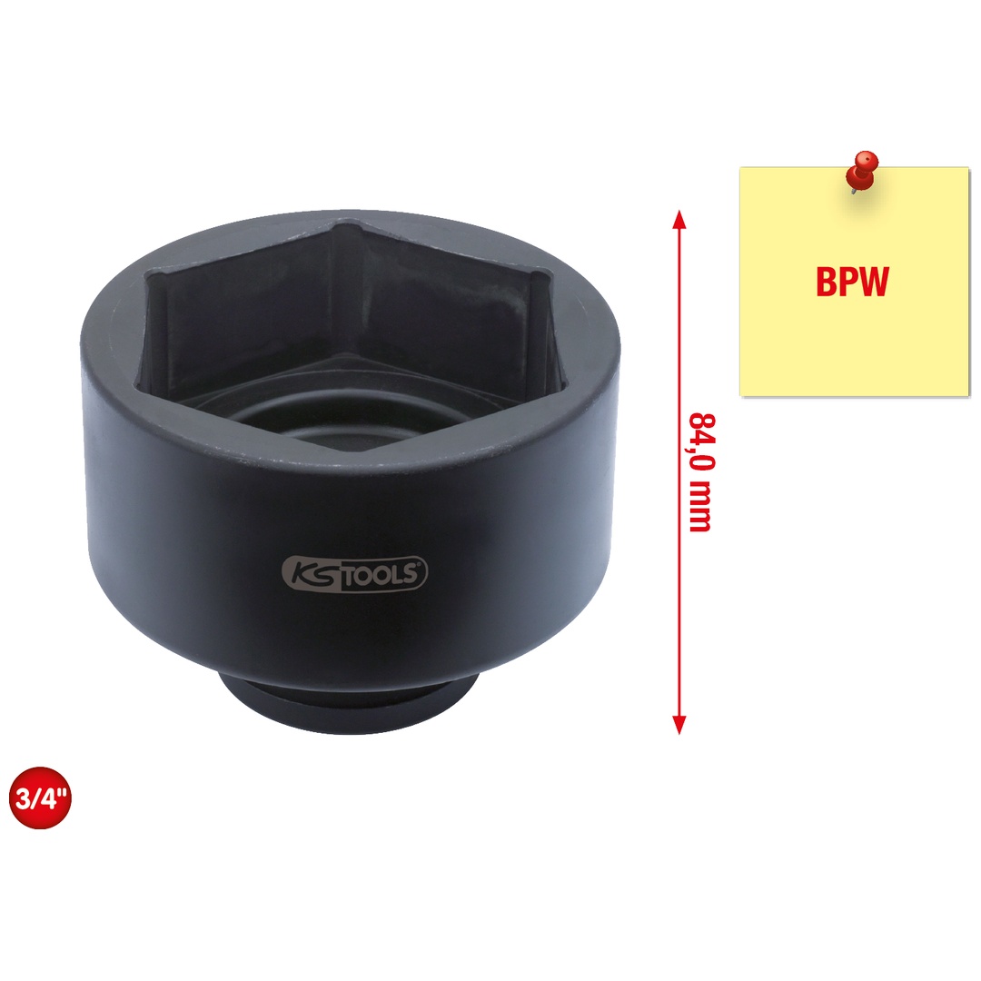 KS Tools 3/4 Achsmuttern-Schlüssel für BPW