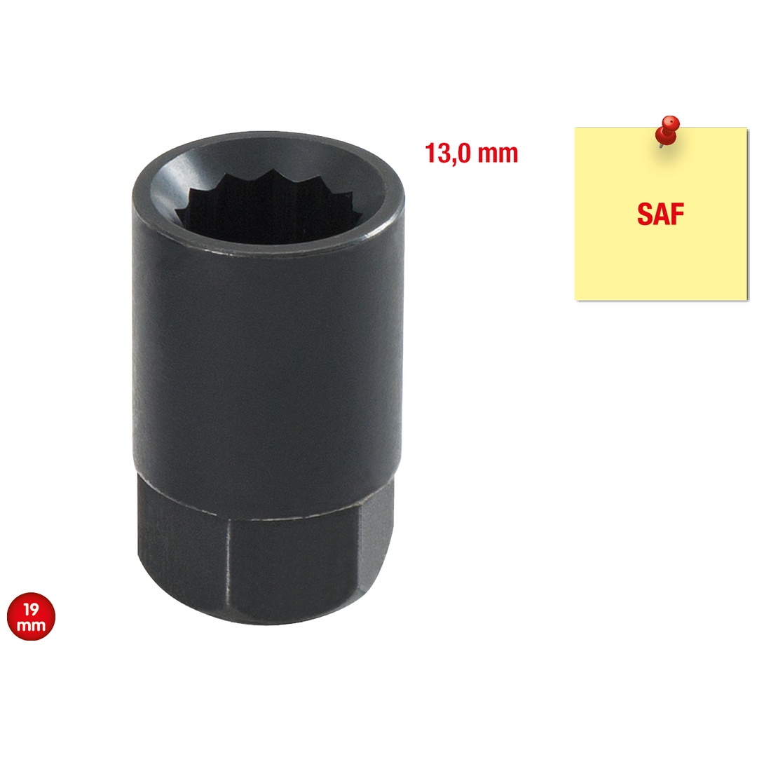 KS Tools SAF 12-kant Bremsscheiben-Stecknuss 13 mm