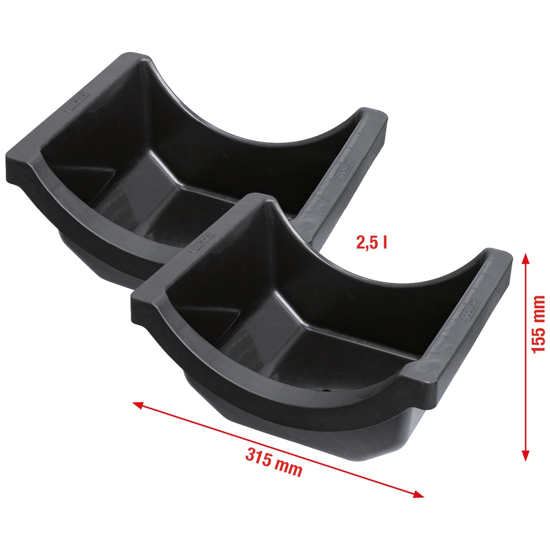 KS Tools Achsölwanne für LKW, Satz 2-tlg.