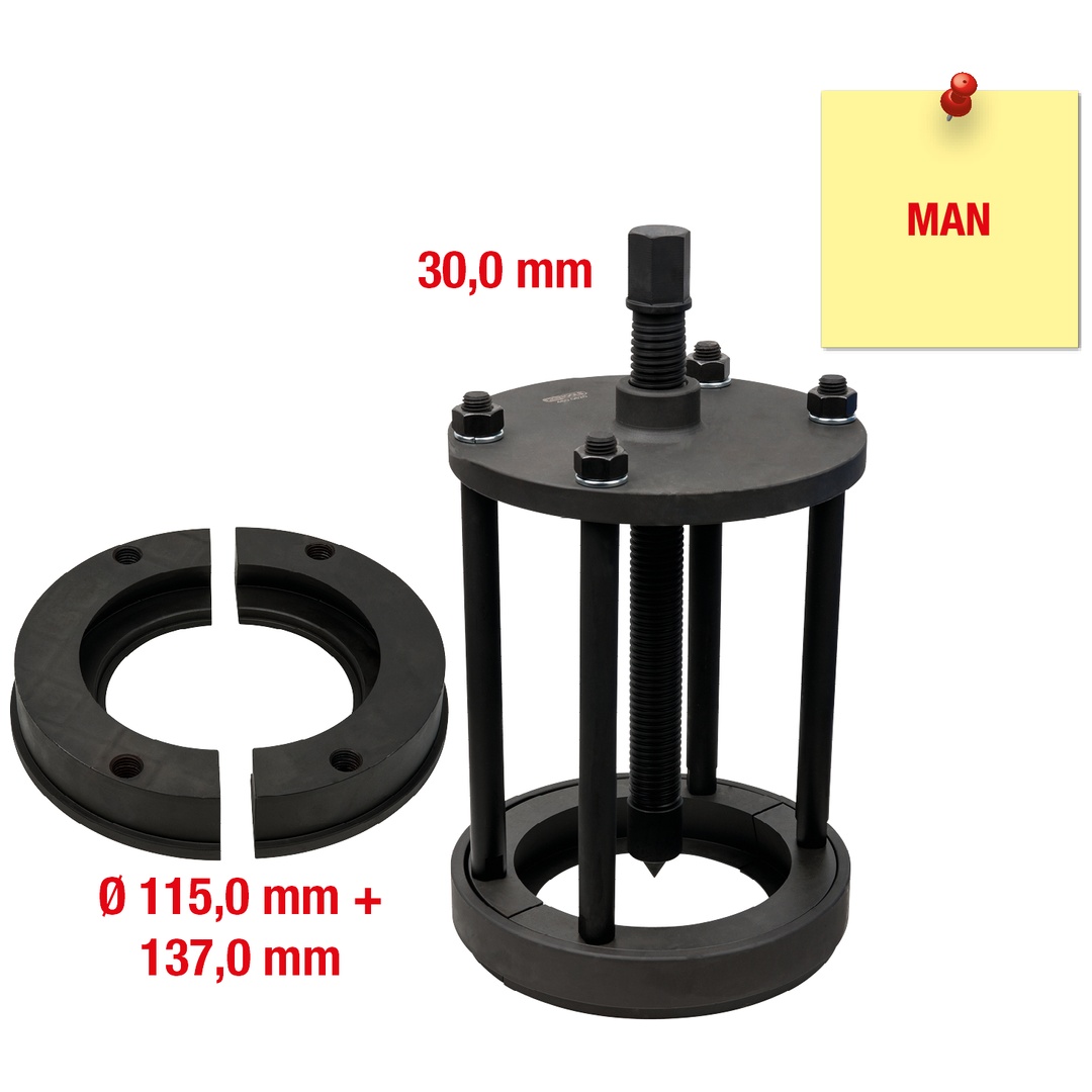 KS Tools Differential-Kegelrollenlager-Abzieher für MAN, 12-tlg.