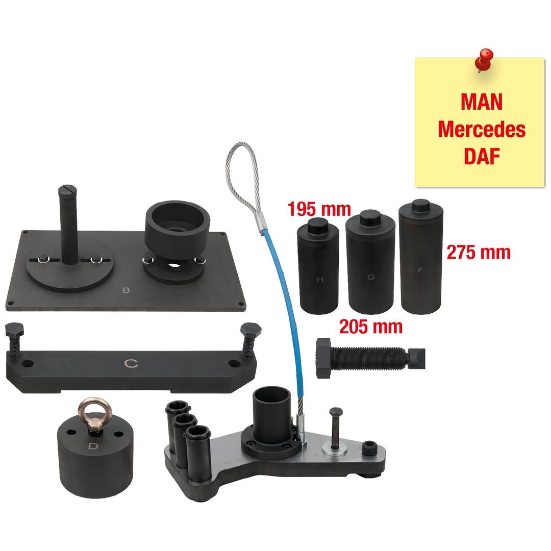 KS Tools Getriebe-Montage- und Demontage-Satz für MAN / Mercedes ZF 16S, 8-tlg.