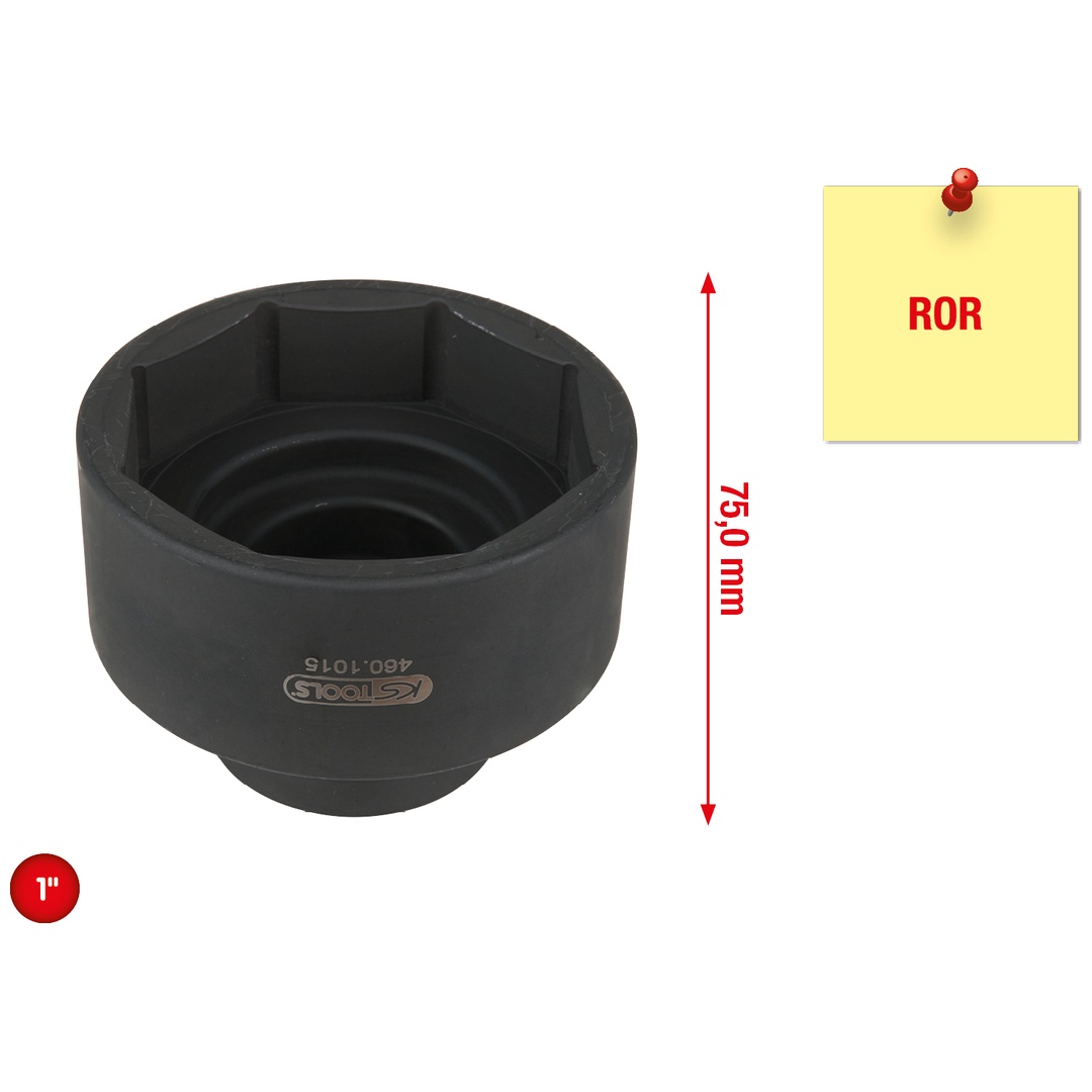 KS Tools Achsmuttern-Schlüssel für ROR, 83 mm