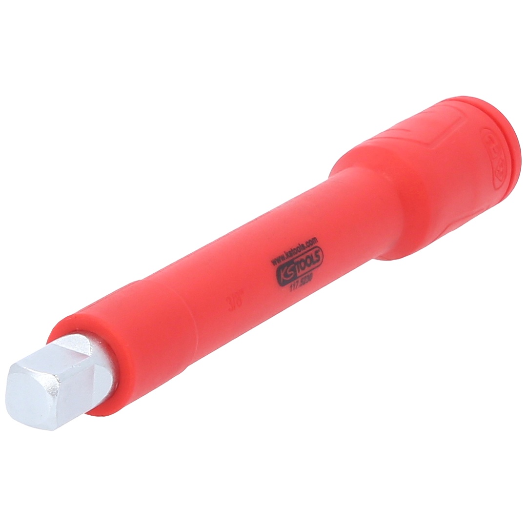 KS Tools 3/8 Verlängerung mit Schutzisolierung und Schraubenarretierung, 125 mm