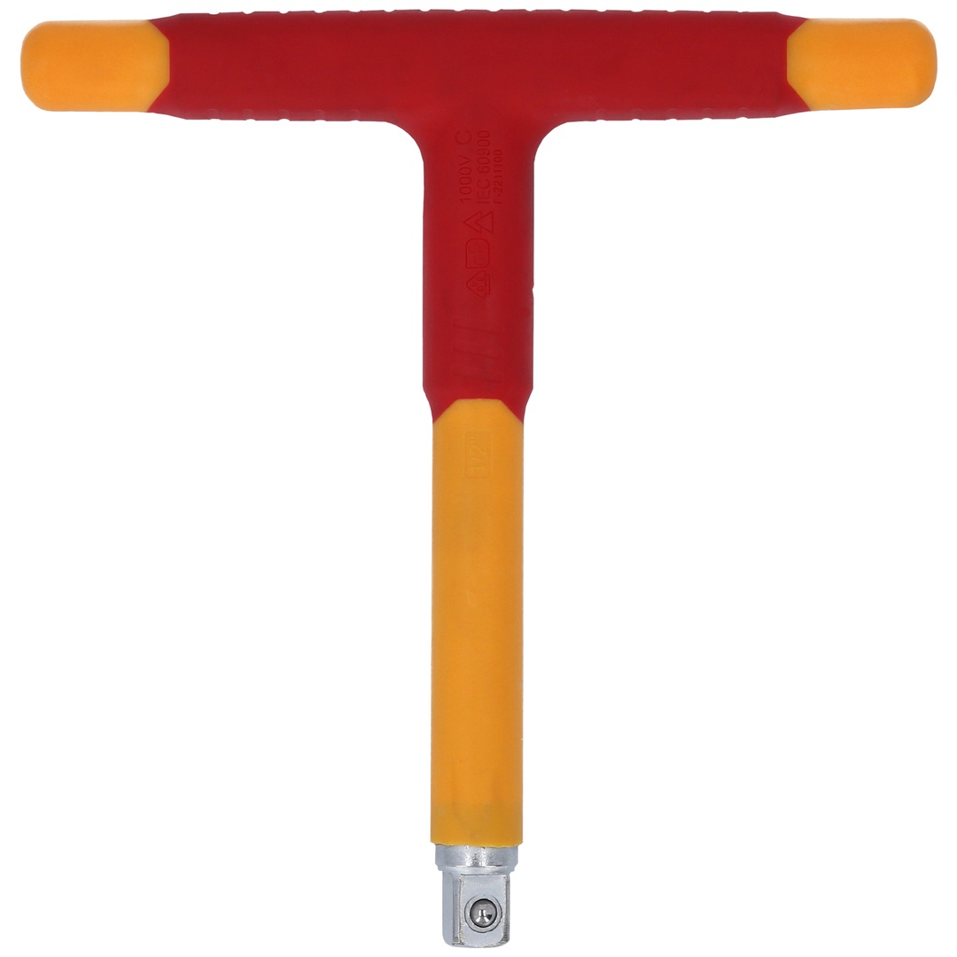 KS Tools 1/2 T-Griff-Aufsteckschlüssel mit Schutzisolierung, 200 mm