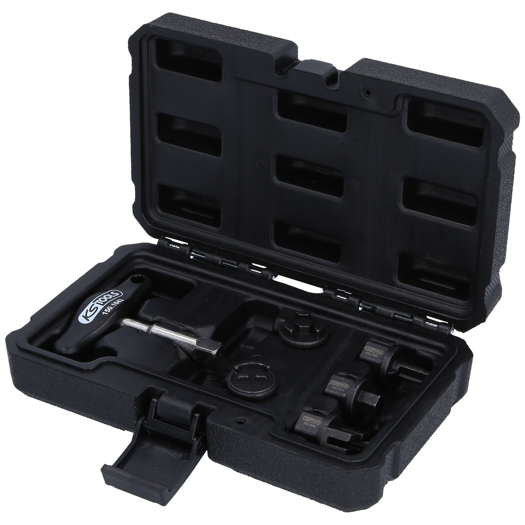 KS Tools 3/8 Öldienst-Spezialprofil-Satz für Kunststoff-Ölablassschrauben, 6-tlg