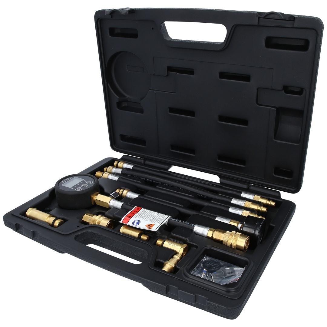KS Tools Digitales Kompressions-Druckprüfgerät, 10-tlg