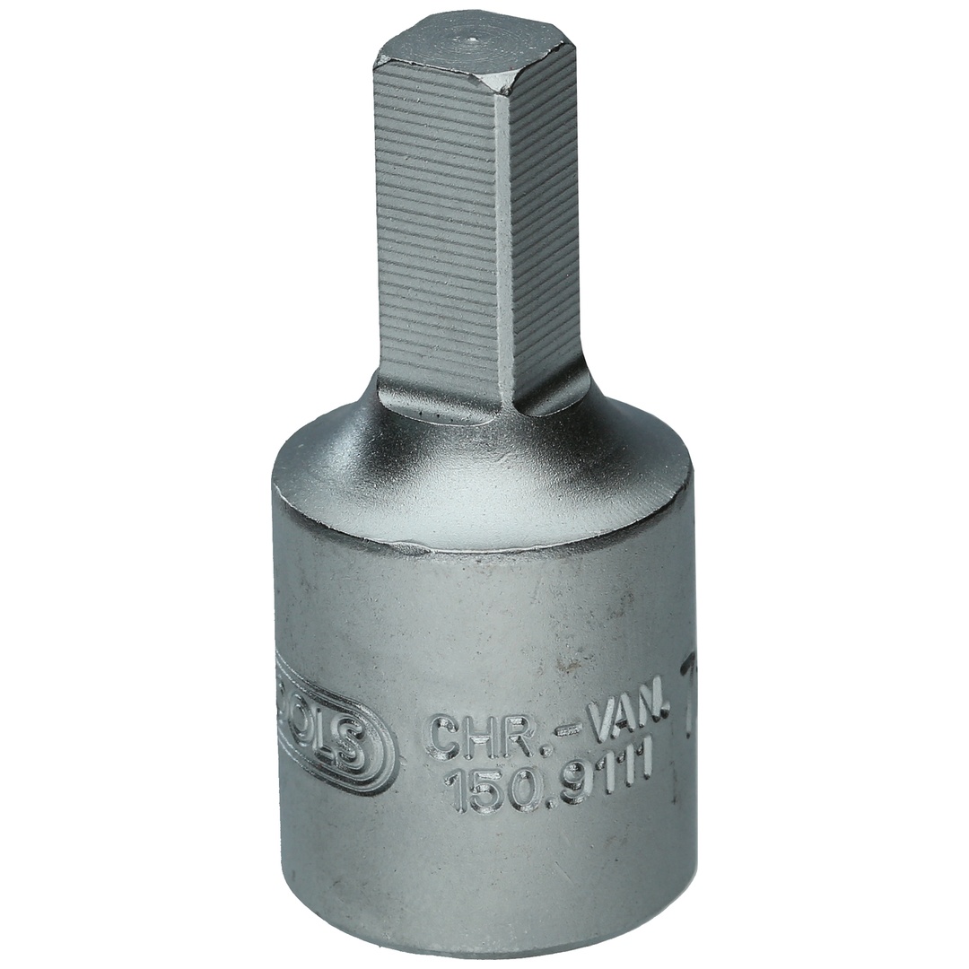 KS Tools 3/8 Öldienst-Bit-Stecknuss für Innenvierkant-Schrauben, 7 mm