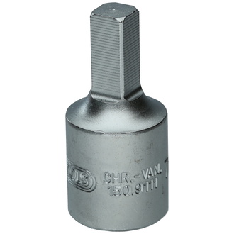 KS Tools 3/8" Öldienst-Bit-Stecknuss für Innenvierkant-Schrauben, 7 mm