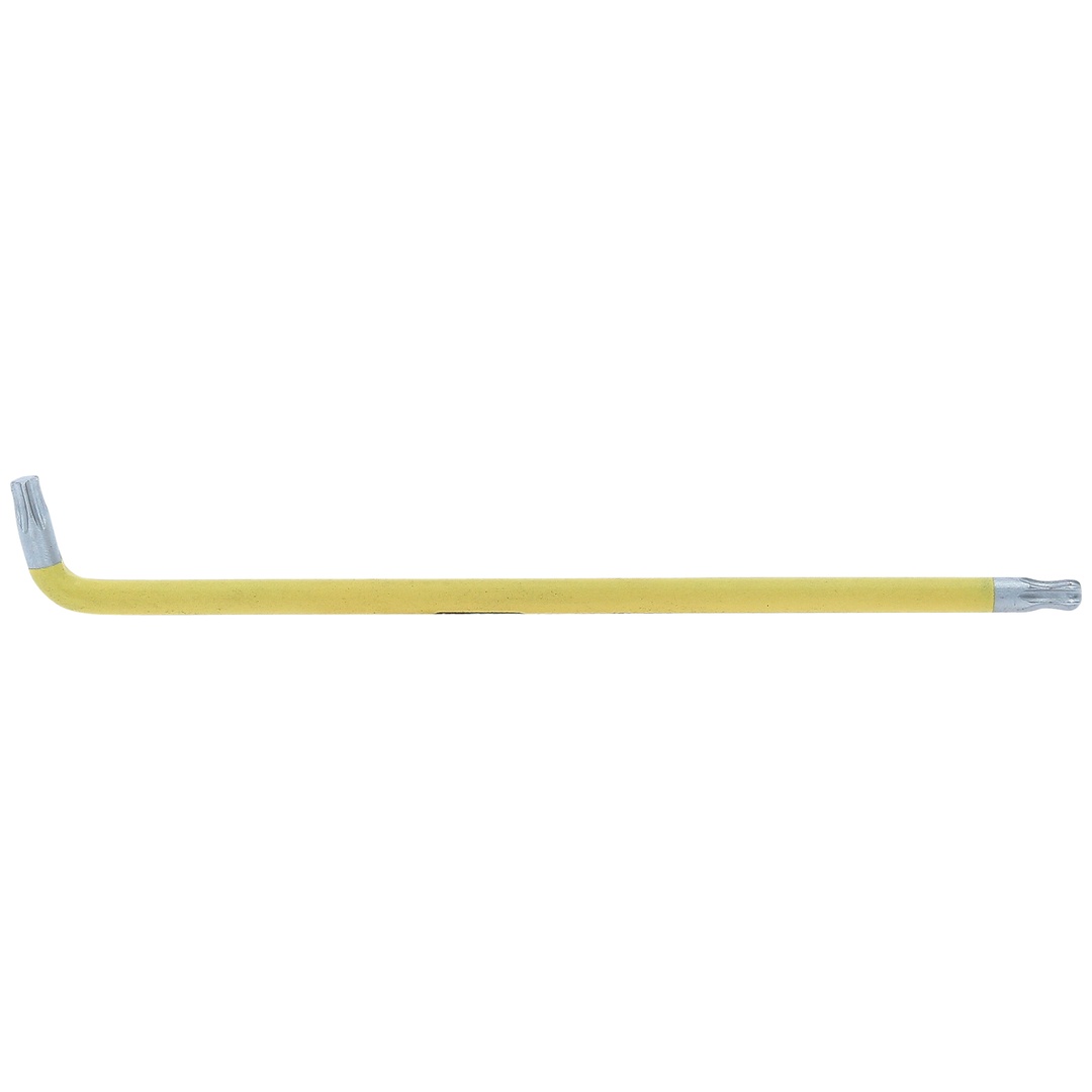 KS Tools Kugelkopf-TX-Winkelstiftschlüssel, XL, T30, 108° abgewinkelt, mit Farbcode