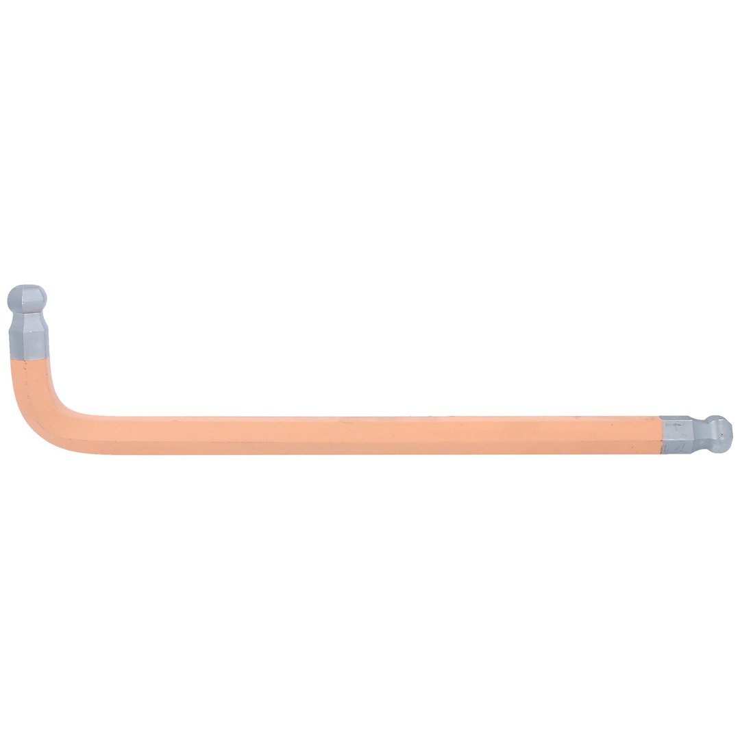 KS Tools Doppel-Kugelkopf-Innensechskant-Winkelstiftschlüssel, XL, 17,0 mm, Hellorange