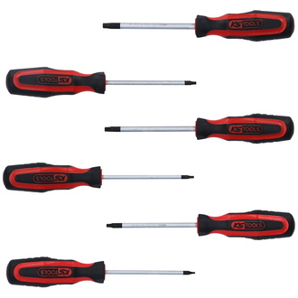 KS Tools ERGOTORQUEplus Schraubendreher-Satz, 6-tlg., Torx mit Bohrung