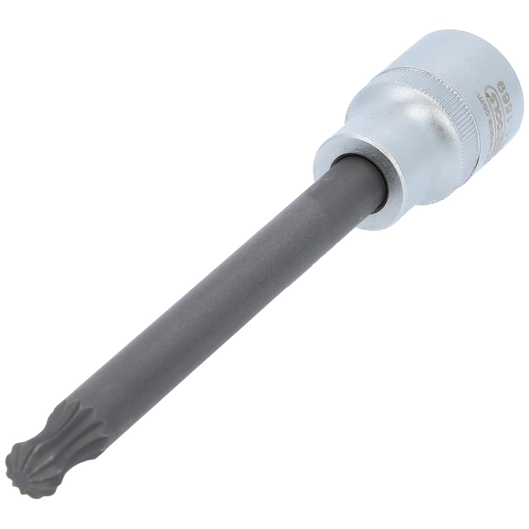 KS Tools 1/2 Spezial-Bit-Stecknuss für Vielzahn-Schrauben am Ansaugkrümmer mit Kugelkopf, 10 mm