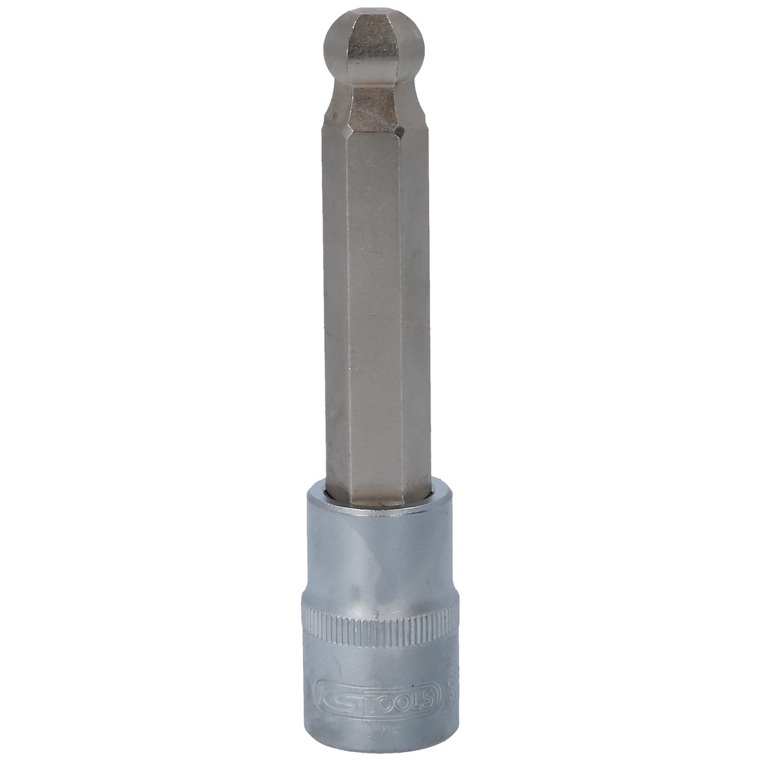 KS Tools 1/2 Bit-Stecknuss Innensechskant mit Kugelkopf, lang, 13 mm