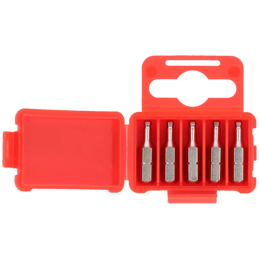 KS Tools 1/4 Bit Innensechskant, 25 mm, Kugelkopf, 3 mm, 5er Pack