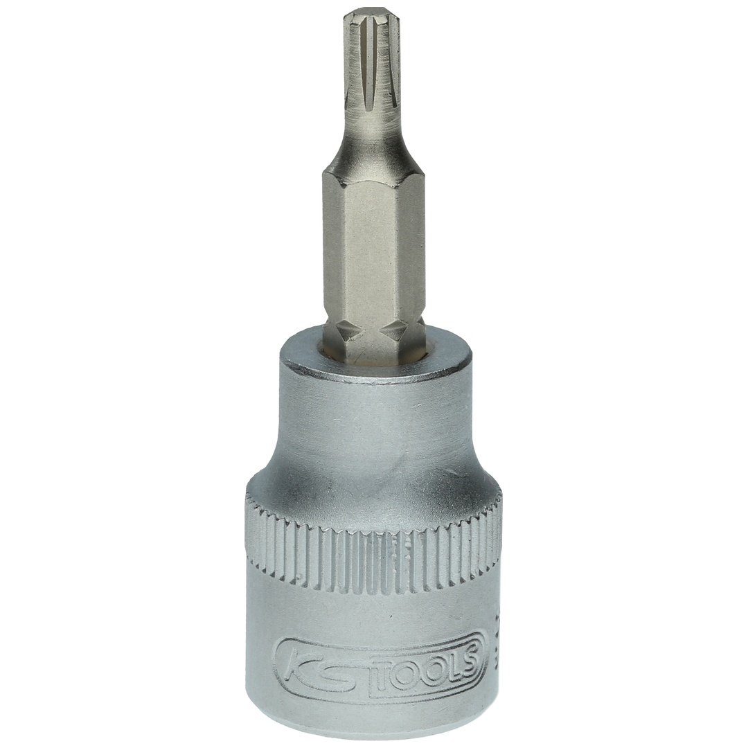 KS Tools 3/8 Bit-Stecknuss für RIBE-Schrauben, M4, Länge 48 mm