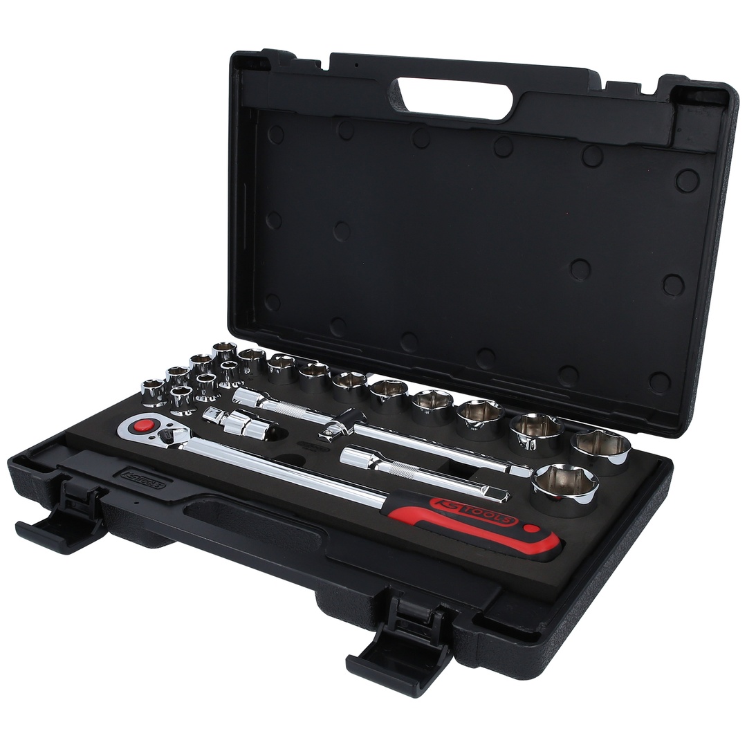 KS Tools 1/2 CHROMEplus Steckschlüssel-Satz, 22-tlg