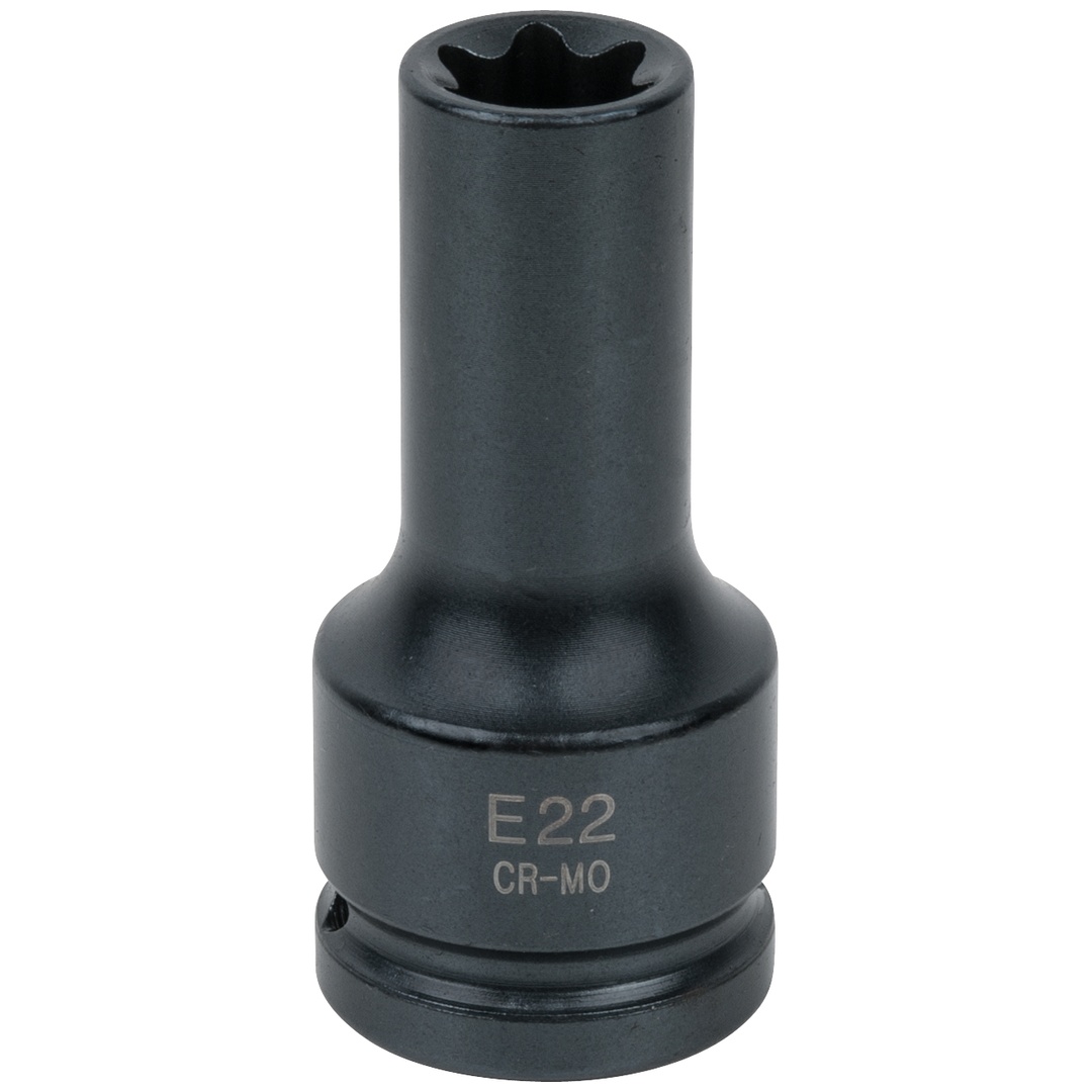 KS Tools 3/4 TX-E-Kraft-Stecknuss, lang, E22, für die Montage und Demontage von Zylinderkopfschrauben an Nutzfahrzeugen