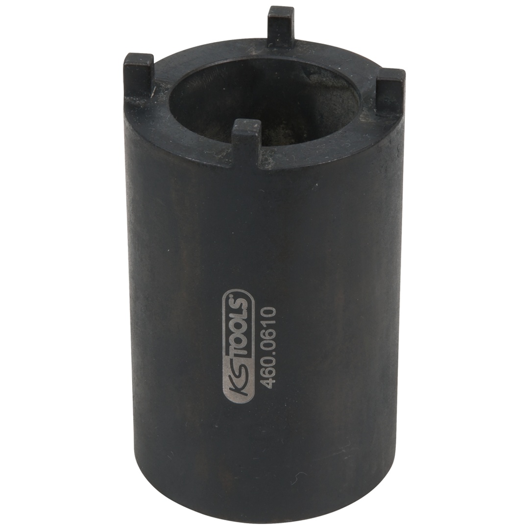 KS Tools 1/2 DAF Nutmuttern-Schlüssel für Lenkgestänge-Befestigung mit 4 Zapfen, 52 mm