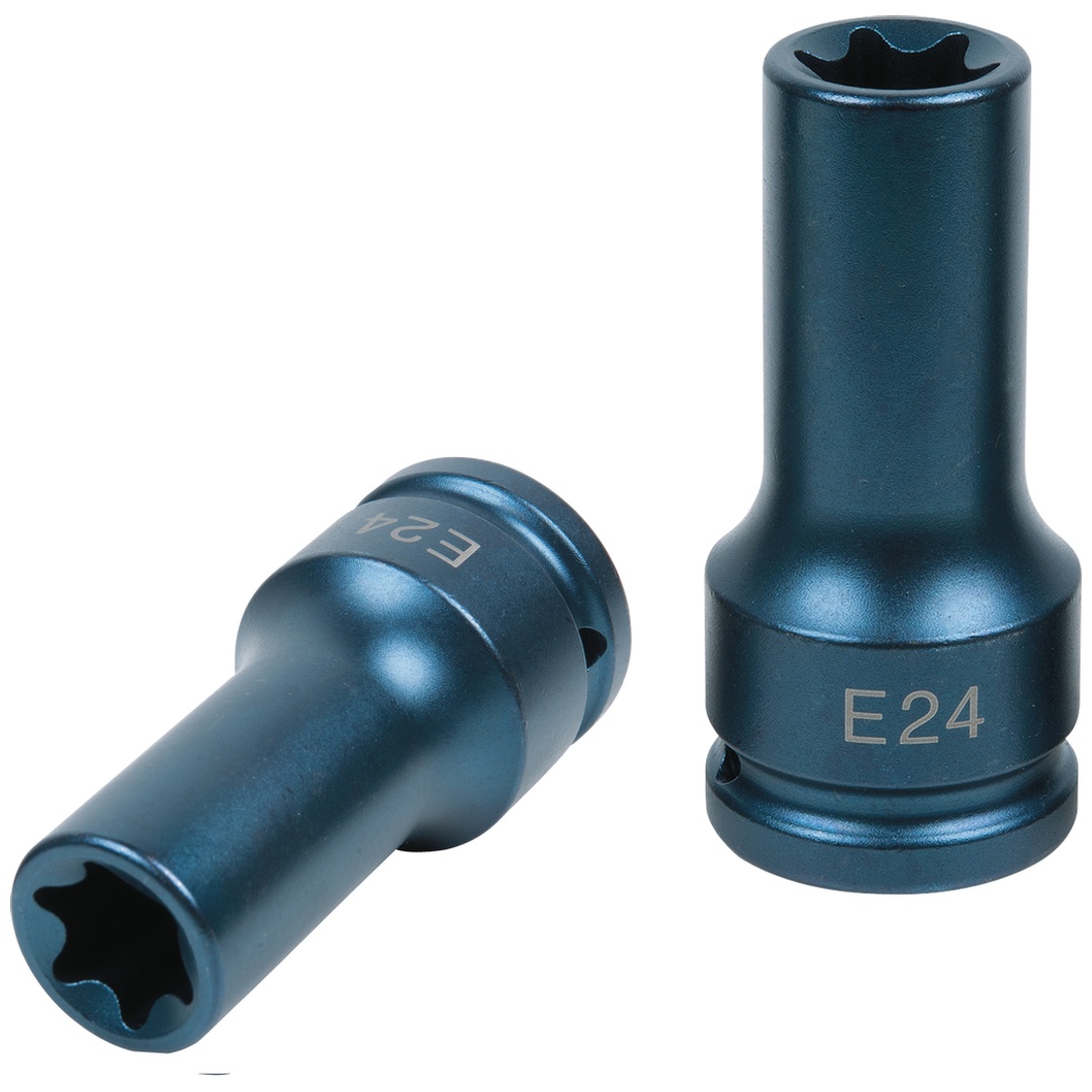 KS Tools 3/4 TX-E-Kraft-Stecknuss, lang, E24, für die Montage und Demontage von Zylinderkopfschrauben an Nutzfahrzeugen