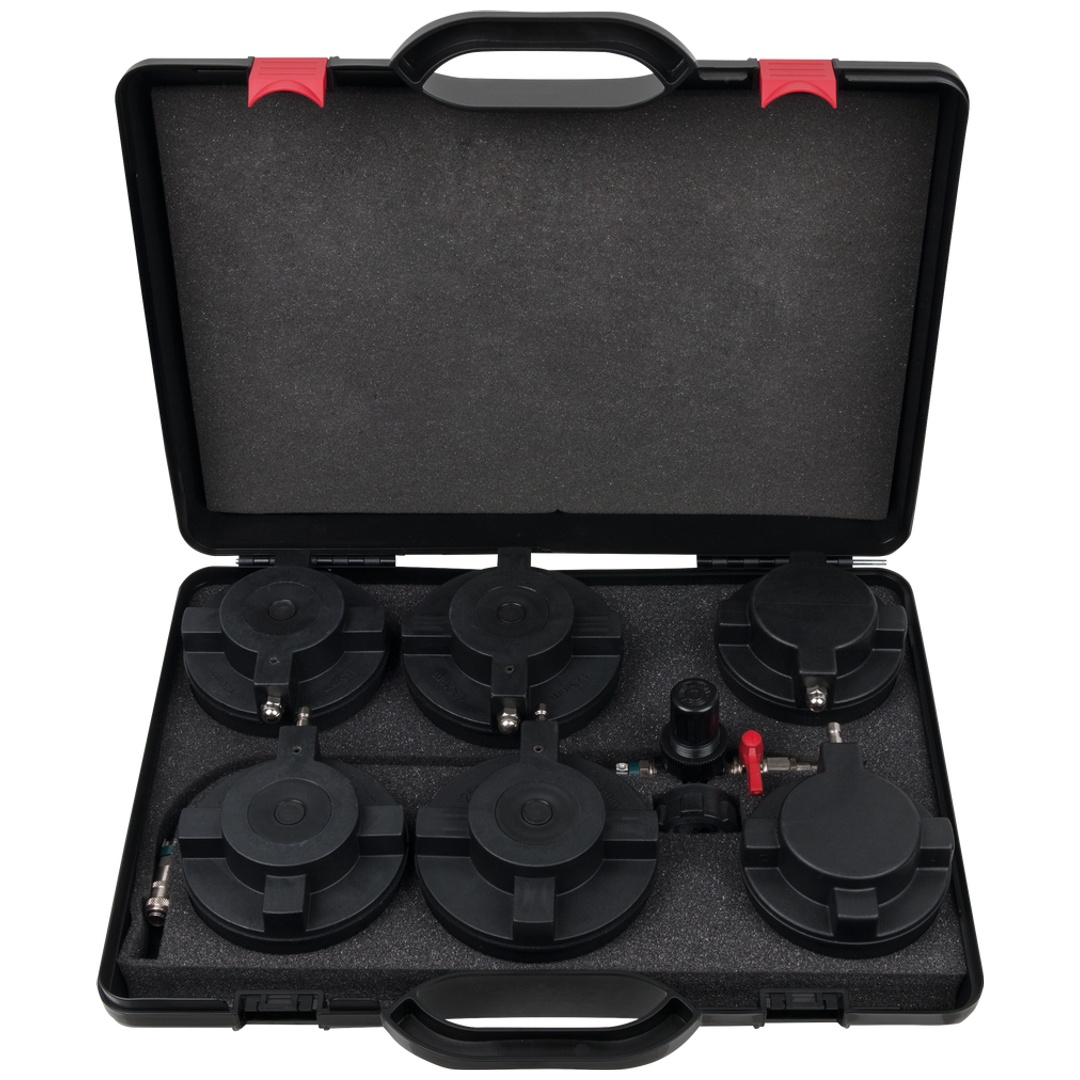 KS Tools LKW Turbolader-Ladeluft-System-Prüfkoffer-Satz, 7-tlg
