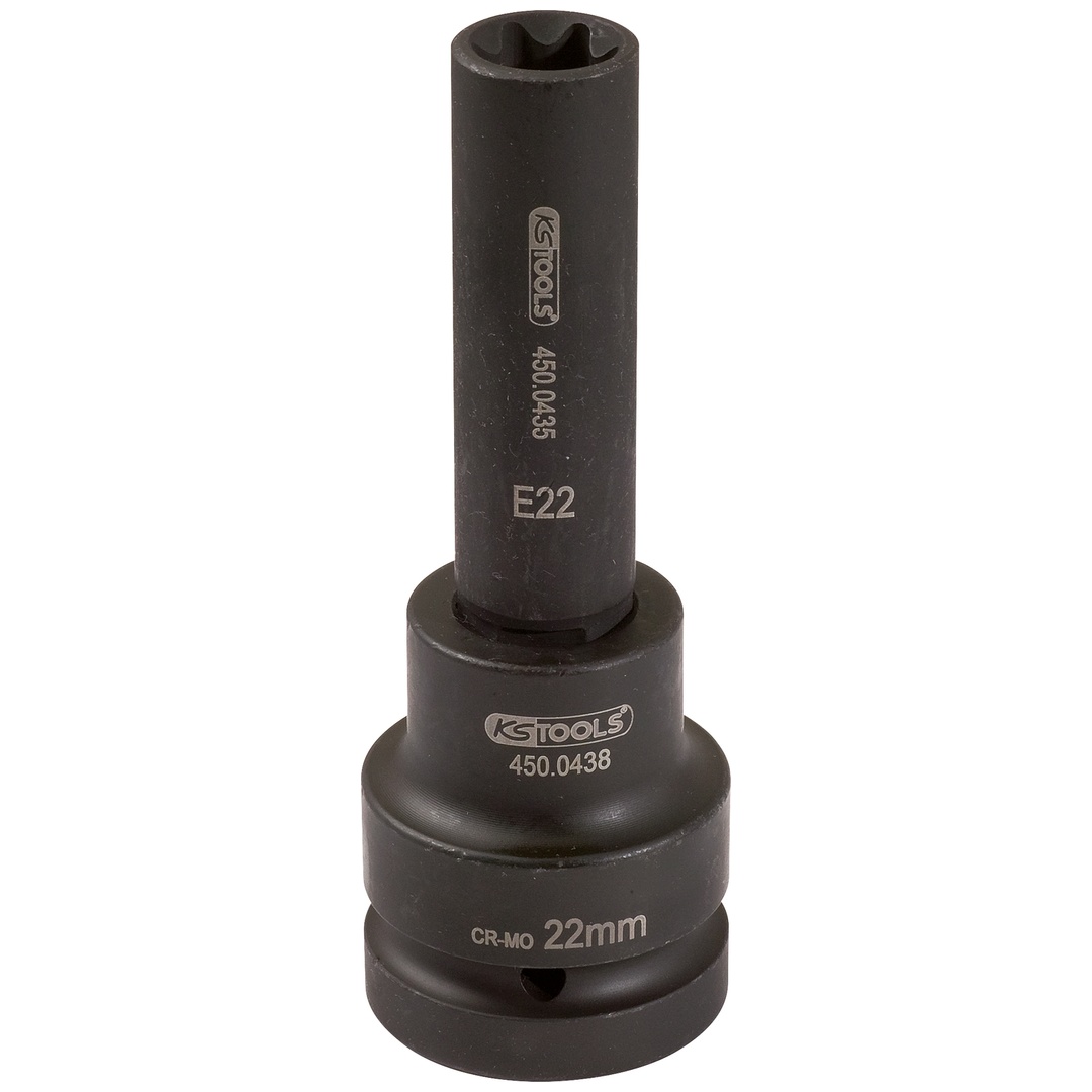 KS Tools 1 Kraft-Stecknuss E-TX, lang, E20
