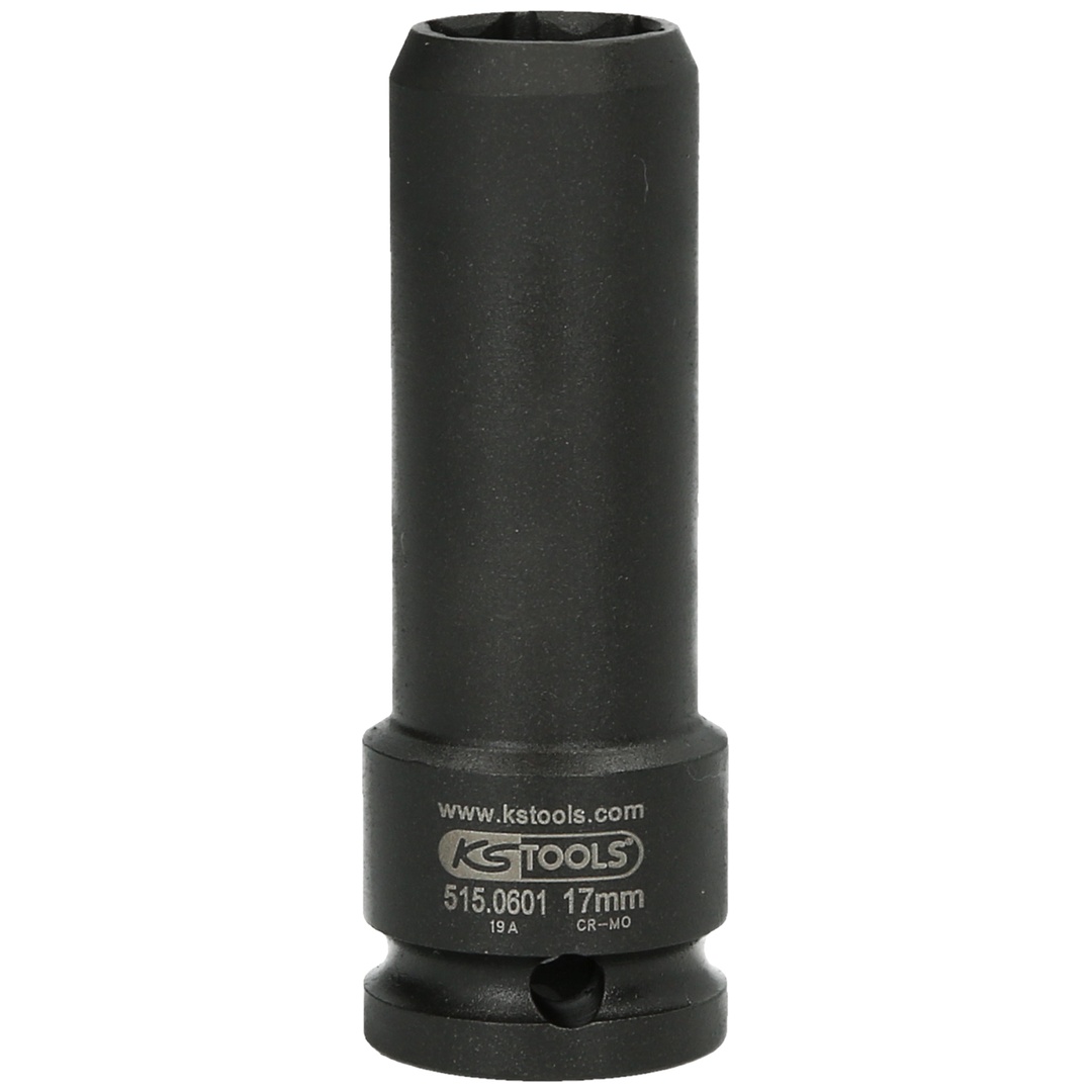 KS Tools 1/2 Spezial-Kraft-Stecknuss für geschraubte Spurplatten, 17 mm