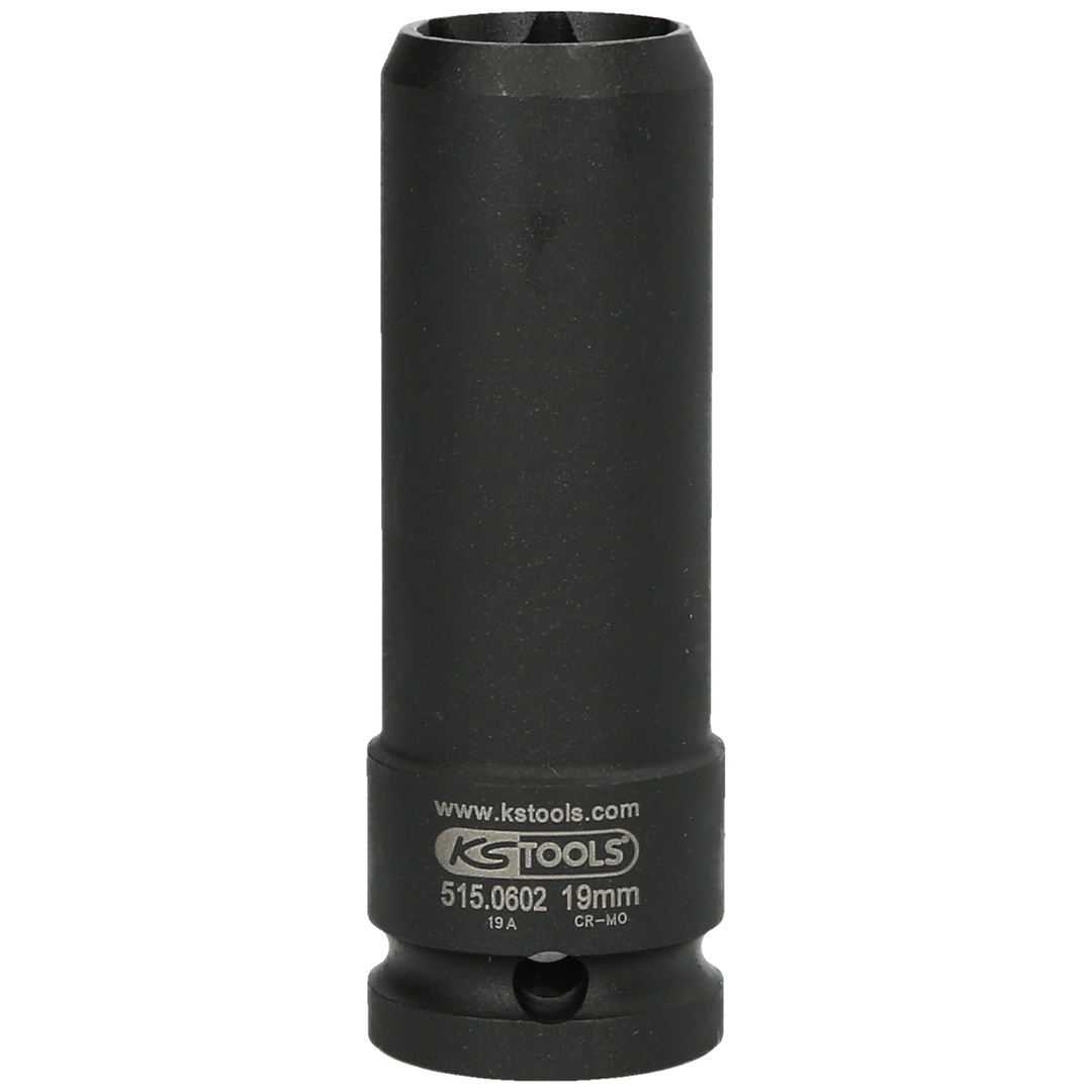 KS Tools 1/2 Spezial-Kraft-Stecknuss für geschraubte Spurplatten, 19 mm