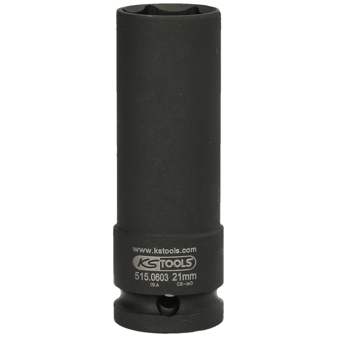 KS Tools 1/2 Spezial-Kraft-Stecknuss für geschraubte Spurplatten, 21 mm