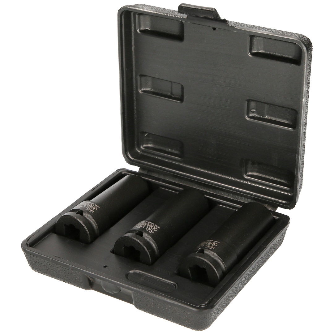 KS Tools 1/2 Spezial-Kraft-Stecknuss-Satz für geschraubte Spurplatten, 3-tlg
