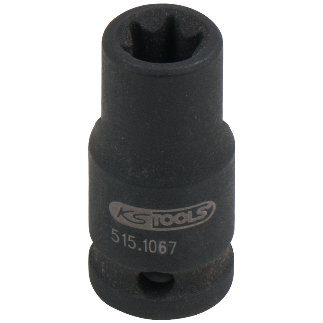KS Tools 1/4 TX-E-Kraft-Stecknuss, kurz, E7