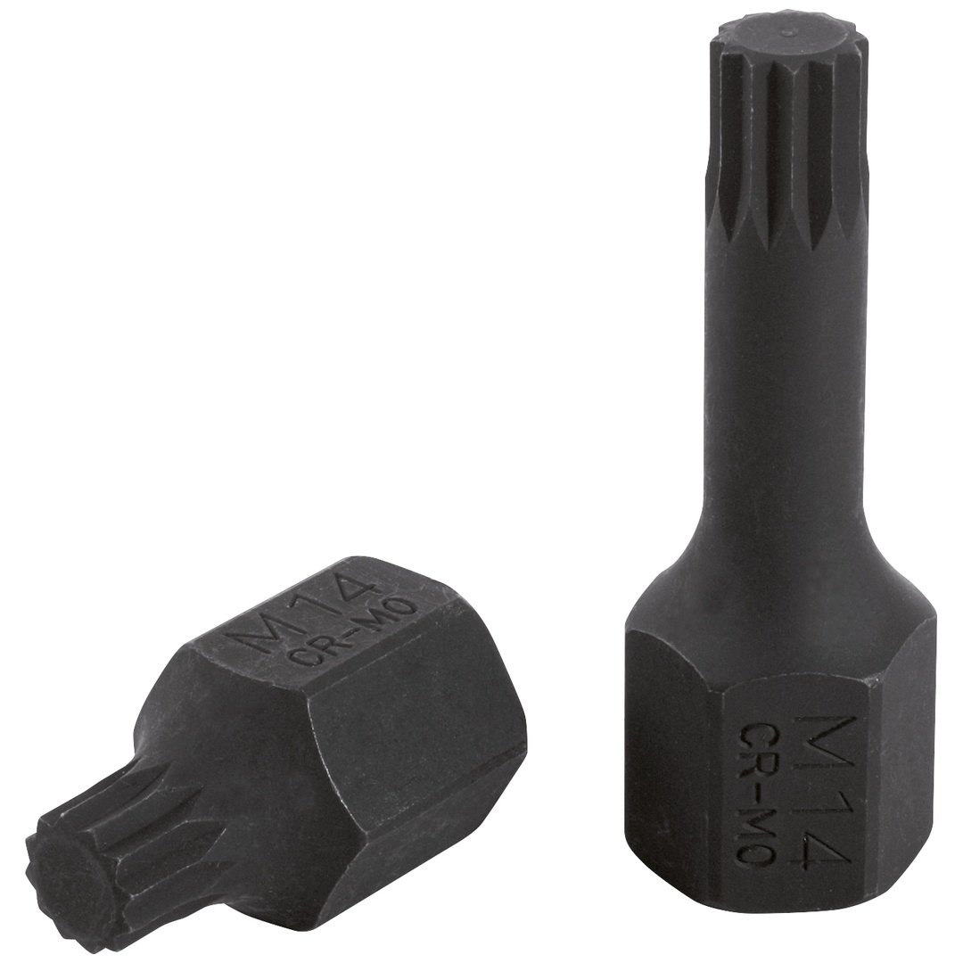 KS Tools 1/2 DUODRIVE Spezial-Kraft-Bit-Stecknuss XZN, M14,43 mm kurz