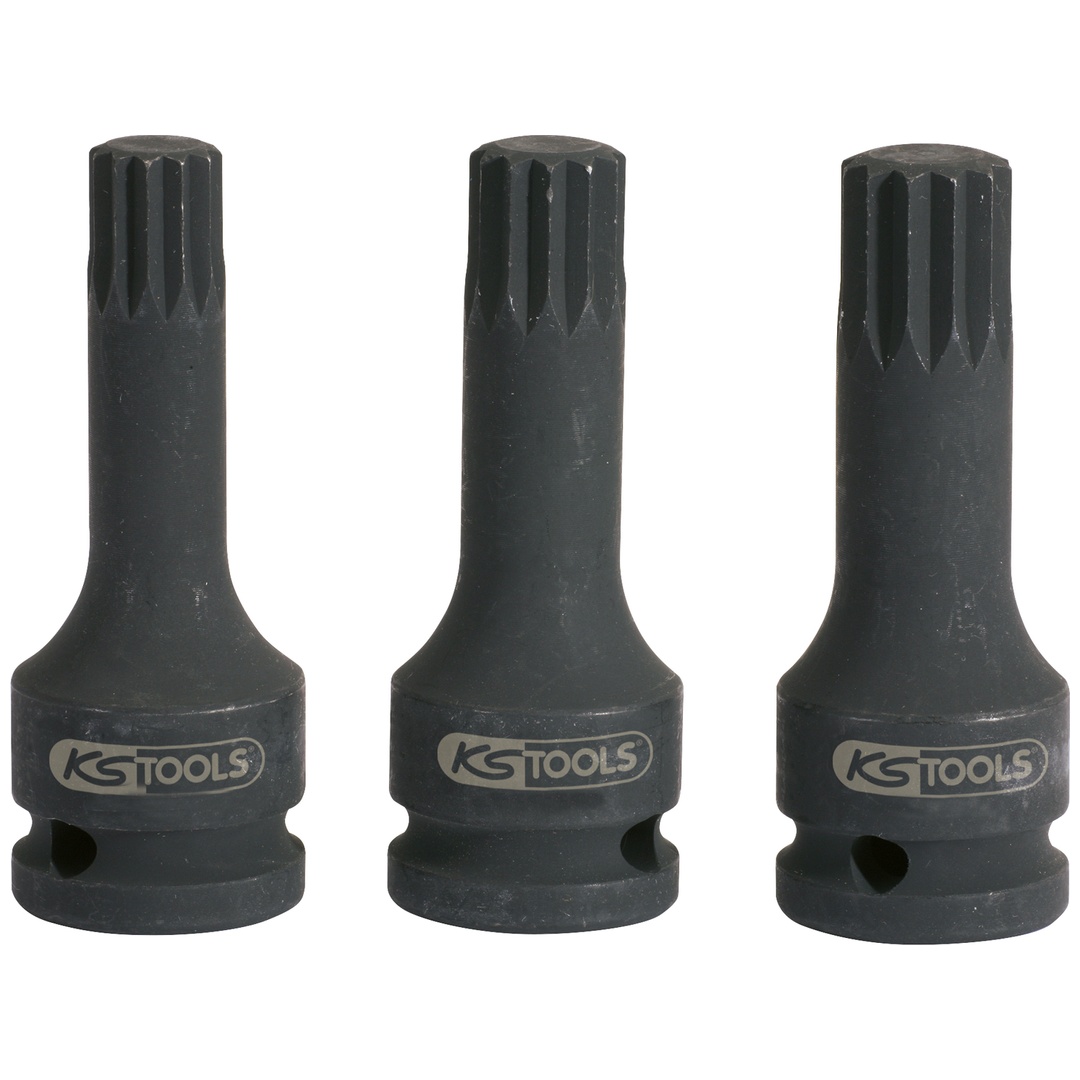 KS Tools 1/2 Kraft-Bit-Stecknuss XZN,lang,M14